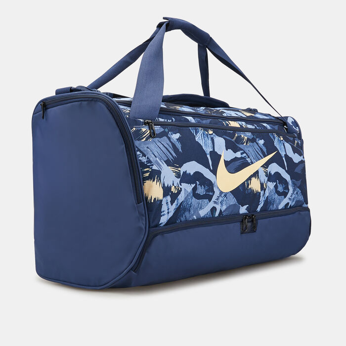 Nike Men's Brasilia Printed Duffel Bag Blue Nike Men's Brasilia Printed Duffel Bag Blue image number 2