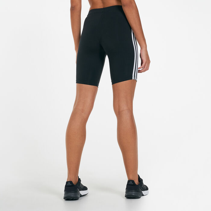 adidas Women's Essentials 3 Stripes Bike Shorts Black adidas Women's Essentials 3 Stripes Bike Shorts Black image number 1