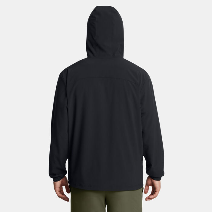 Under Armour Men's Vibe Woven Training Windbreaker Jacket Black Under Armour Men's Vibe Woven Training Windbreaker Jacket Black image number 1