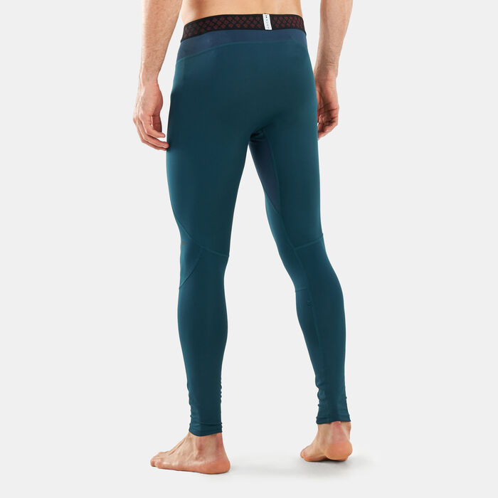 Under Armour Men's UA RUSH™ ColdGear® Tights Blue Under Armour Men's UA RUSH™ ColdGear® Tights Blue image number 1