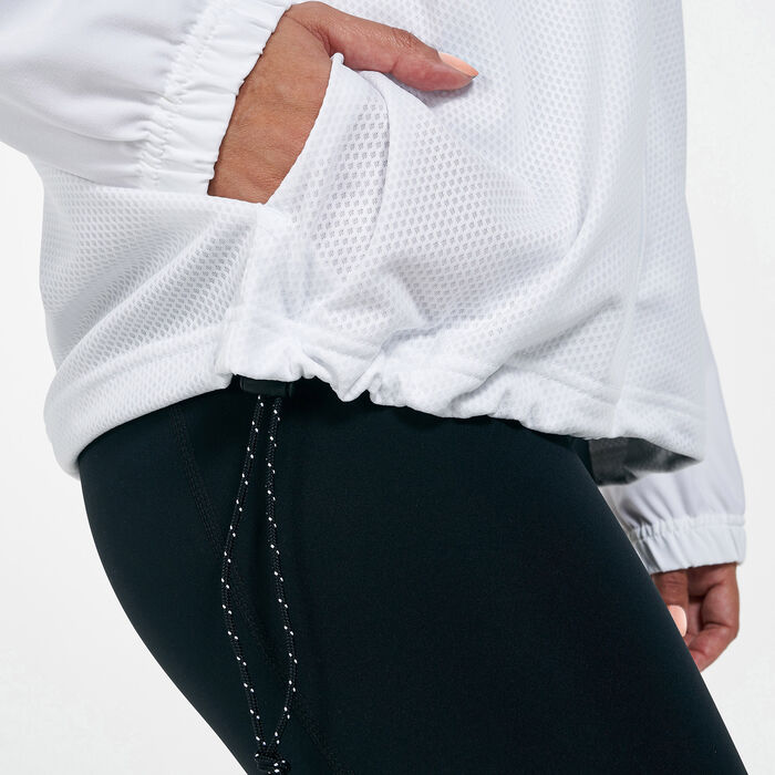Nike Women's Pro Woven Jacket White Nike Women's Pro Woven Jacket White image number 3