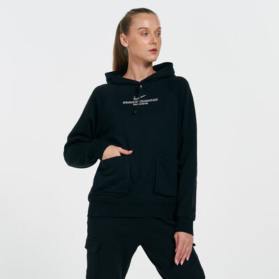 Nike Women's Sportswear Swoosh Hoodie Black Nike Women's Sportswear Swoosh Hoodie Black