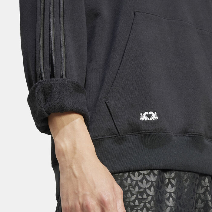 adidas Originals Men's Mickey Mouse x Originals Hoodie Black image number 3