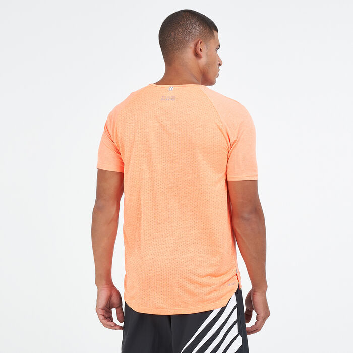 New Balance Men's Impact Run Hybrid T-Shirt Orange New Balance Men's Impact Run Hybrid T-Shirt Orange image number 1