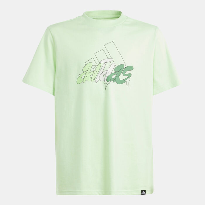 adidas Kids' Illustrated Graphic T-Shirt Green image number 0