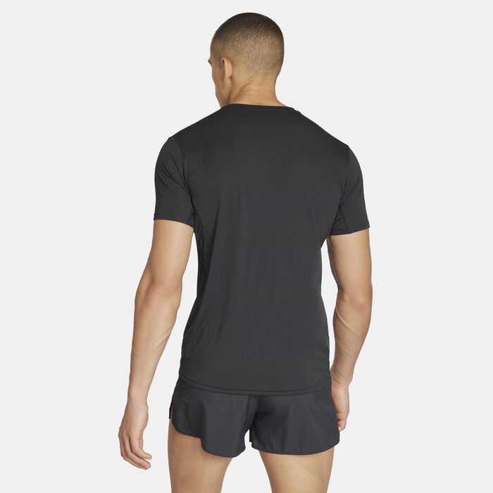 adidas Men's Adizero Essentials Running T-Shirt Black image number 1