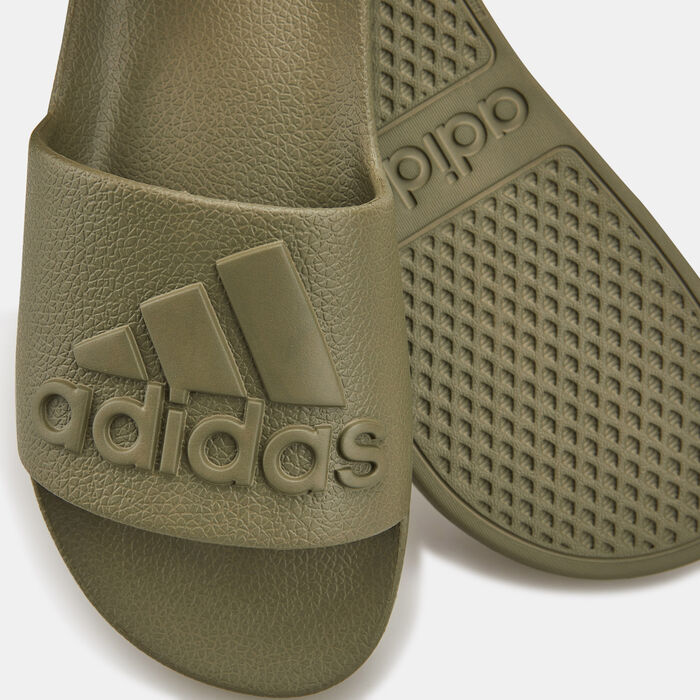adidas Men's Adilette Aqua Slides Green adidas Men's Adilette Aqua Slides Green image number 2