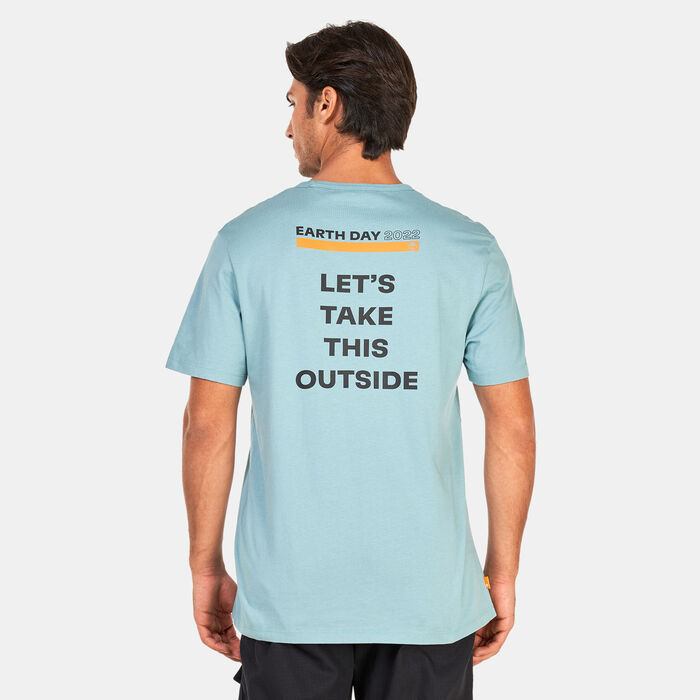 Timberland Men's Earth Day EK+ T-Shirt Blue Timberland Men's Earth Day EK+ T-Shirt Blue image number 1