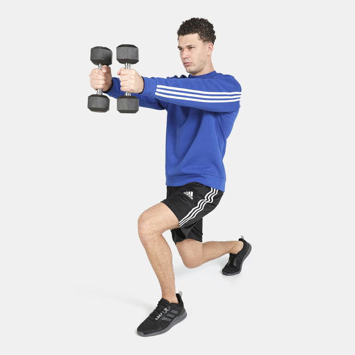 adidas Men's Primeblue Designed 2 Move 3-Stripes Shorts Black image number 2