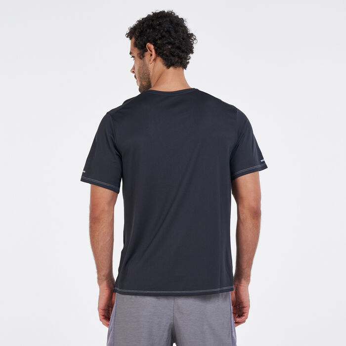 Nike Men's Dri-FIT Wild Run Miler T-Shirt Grey image number 1