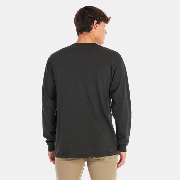 Vans Men's Elijah Berle Vintage Long Sleeve T-Shirt Black Vans Men's Elijah Berle Vintage Long Sleeve T-Shirt Black image number 1