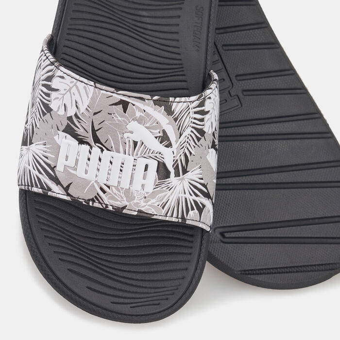 PUMA Women's Cool Cat 2.0 Flower Slides Grey PUMA Women's Cool Cat 2.0 Flower Slides Grey image number 2