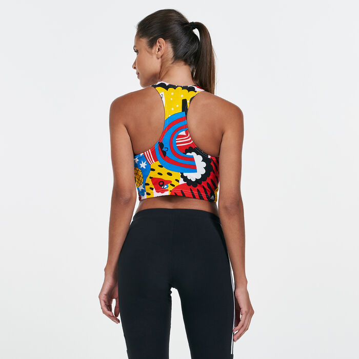 adidas Women's Sportswear Egle Crop Tank Top Multi adidas Women's Sportswear Egle Crop Tank Top Multi image number 1