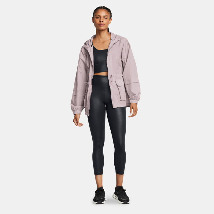 Under Armour Women's Crinkle Woven Jacket Grey image number 2