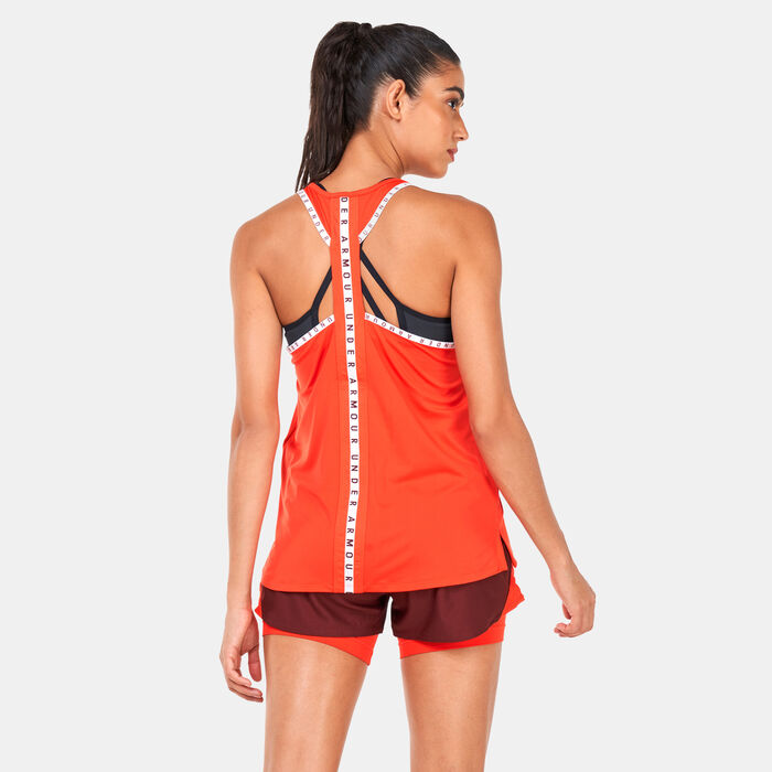 Under Armour Women's Knockout Tank Top Red Under Armour Women's Knockout Tank Top Red image number 1