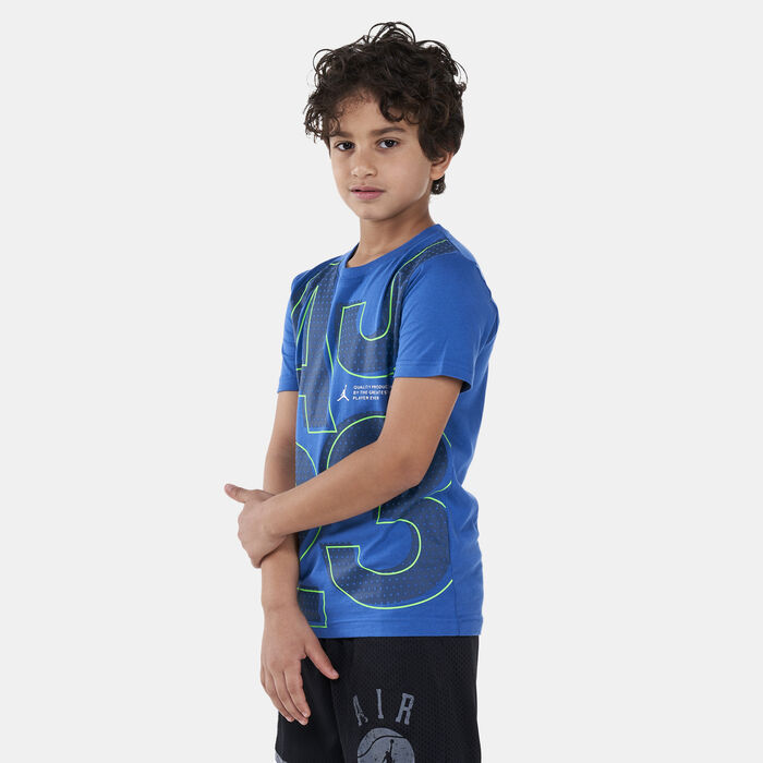 Jordan Kids' All Around Game T-Shirt Blue Jordan Kids' All Around Game T-Shirt Blue image number 0
