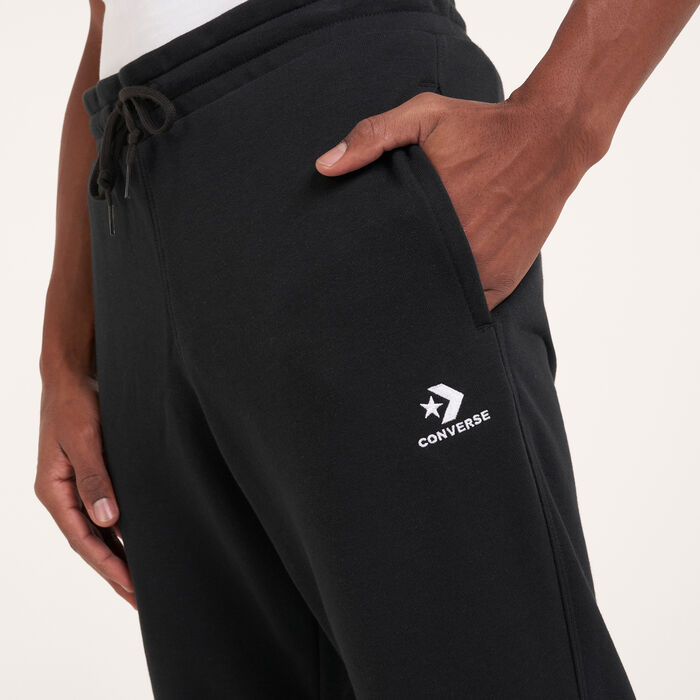 Converse Men's Embroidered Star Chevron FT Joggers Black Converse Men's Embroidered Star Chevron FT Joggers Black image number 3