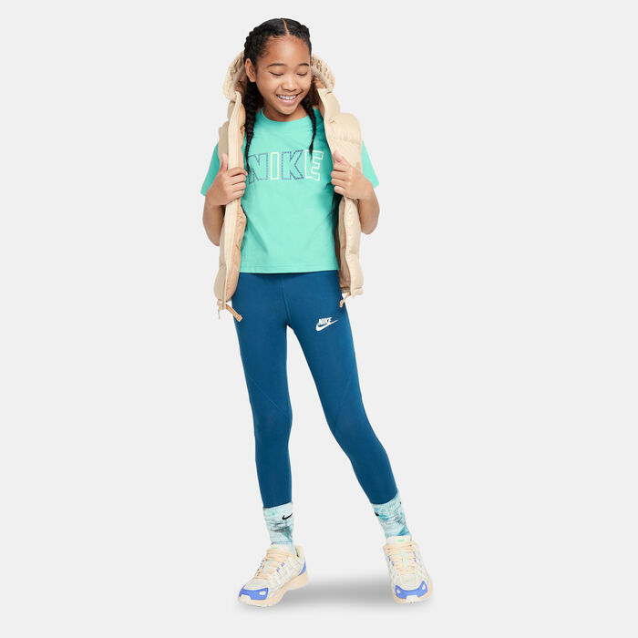 Nike Kids' Sportswear Essential T-Shirt (Older Kids) Blue Nike Kids' Sportswear Essential T-Shirt (Older Kids) Blue image number 2