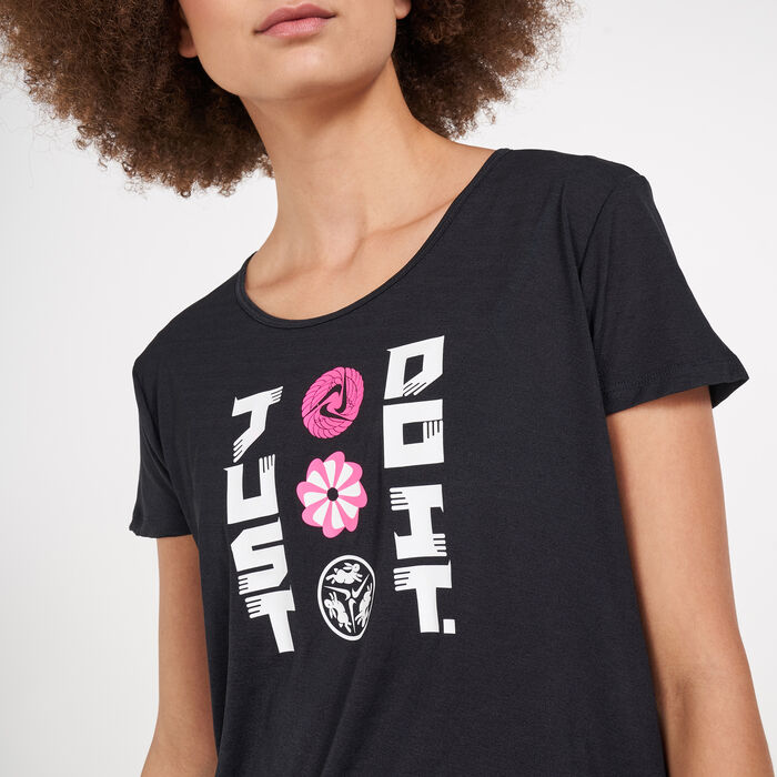 Nike Women's Icon Clash T-Shirt Black Nike Women's Icon Clash T-Shirt Black image number 3