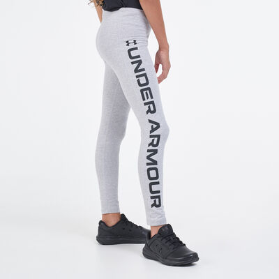 Under Armour Kids' SportStyle Branded Leggings Grey Under Armour Kids' SportStyle Branded Leggings Grey