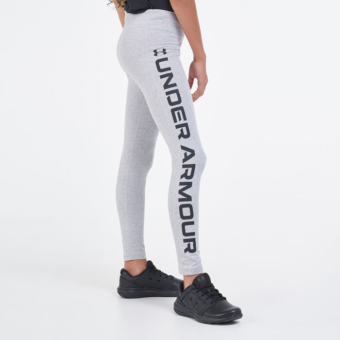 Under Armour Kids' SportStyle Branded Leggings Grey Under Armour Kids' SportStyle Branded Leggings Grey image number 0