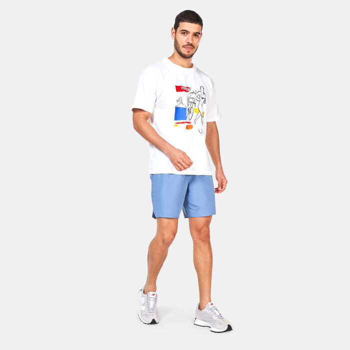 New Balance Men's NB Essentials Woven Shorts Blue New Balance Men's NB Essentials Woven Shorts Blue image number 2