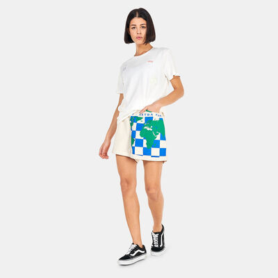 Vans Women's Anaheim Paisley Check T-Shirt White