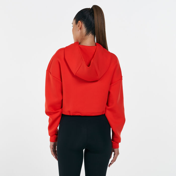 Nike Women's Pro Innovation Hoodie Red Nike Women's Pro Innovation Hoodie Red image number 1