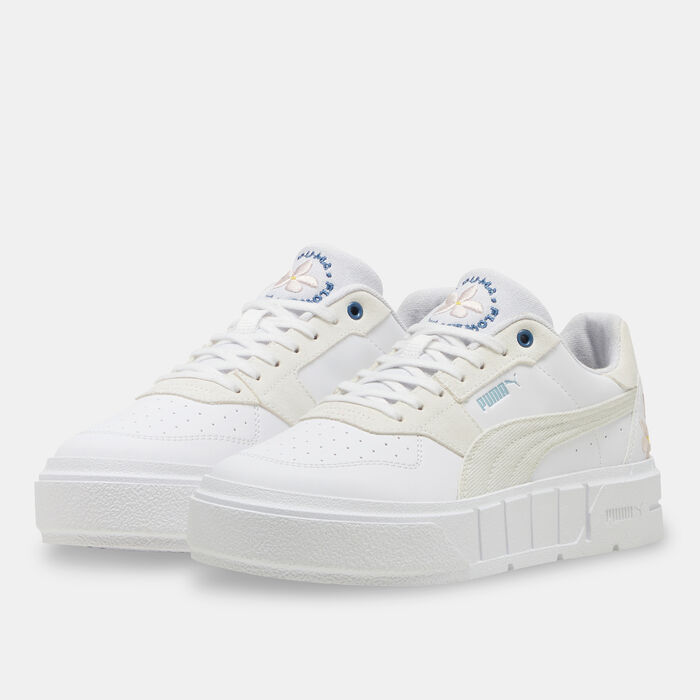 PUMA Women's Cali Court Embroidery Shoes White image number 1