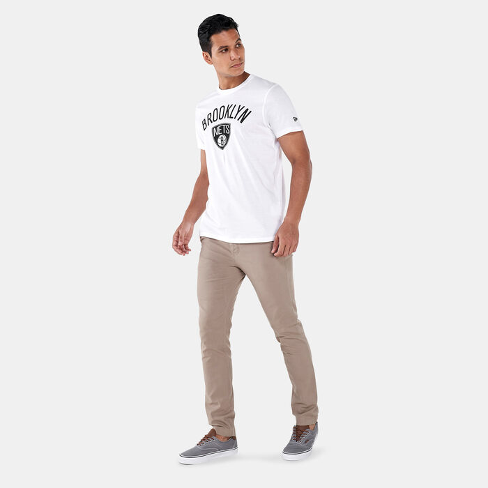 New Era Men's Brooklyn Nets Team Logo T-Shirt White New Era Men's Brooklyn Nets Team Logo T-Shirt White image number 2
