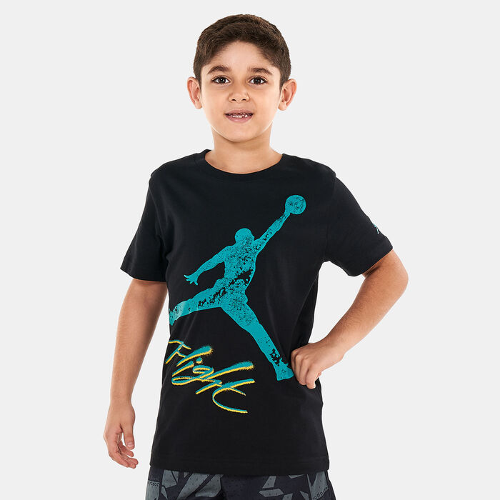 Jordan Kids' Jumpman Flight Throw Graphic T-Shirt (Older Kids) Black Jordan Kids' Jumpman Flight Throw Graphic T-Shirt (Older Kids) Black image number 0