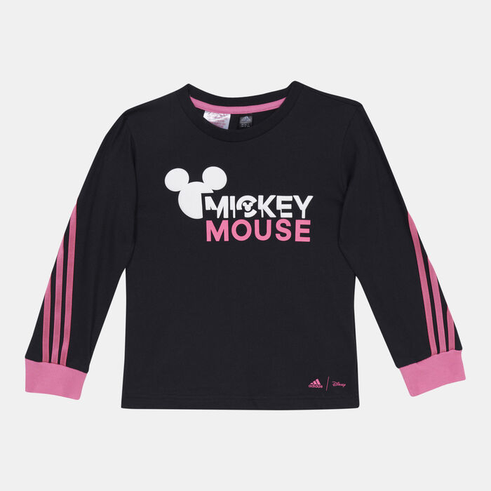 adidas Kids' x Disney Mickey Mouse Sweatshirt And Onesie Set Black adidas Kids' x Disney Mickey Mouse Sweatshirt And Onesie Set Black image number 0