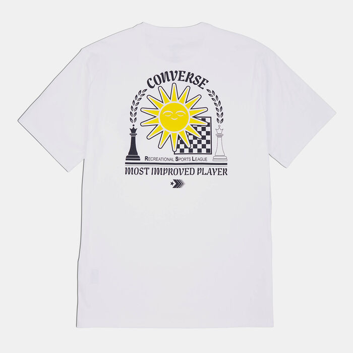 Converse Men's Chess League Graphic T-Shirt White Converse Men's Chess League Graphic T-Shirt White image number 1