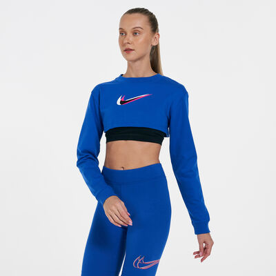 Nike Women's Sportswear Long Sleeve T-Shirt Blue