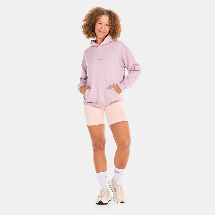New Balance Women's Athletics Nature State French Terry Hoodie Beige New Balance Women's Athletics Nature State French Terry Hoodie Beige image number 2