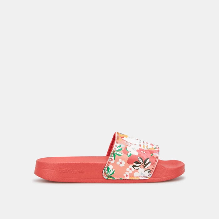 adidas Originals Kids' Adilette Lite Slides Red adidas Originals Kids' Adilette Lite Slides Red image number 1
