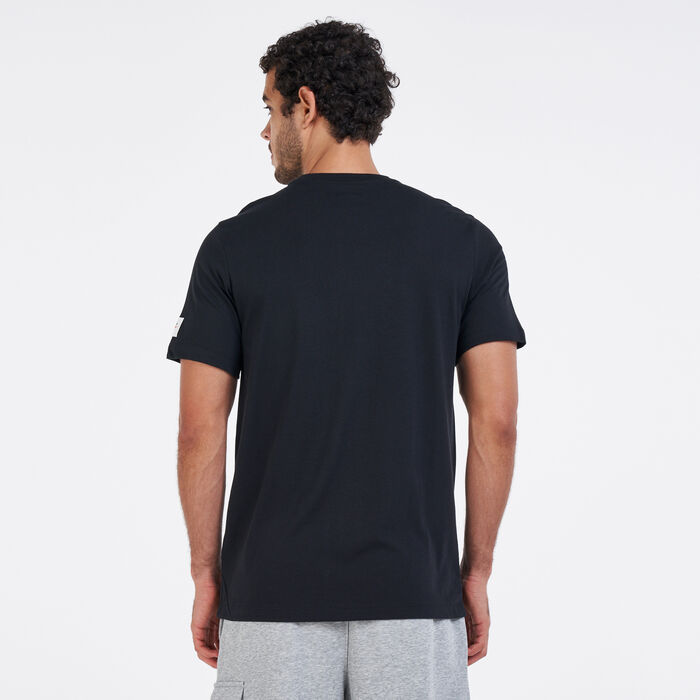 Nike Men's Sportswear Swoosh 50 Photo T-Shirt Black Nike Men's Sportswear Swoosh 50 Photo T-Shirt Black image number 1