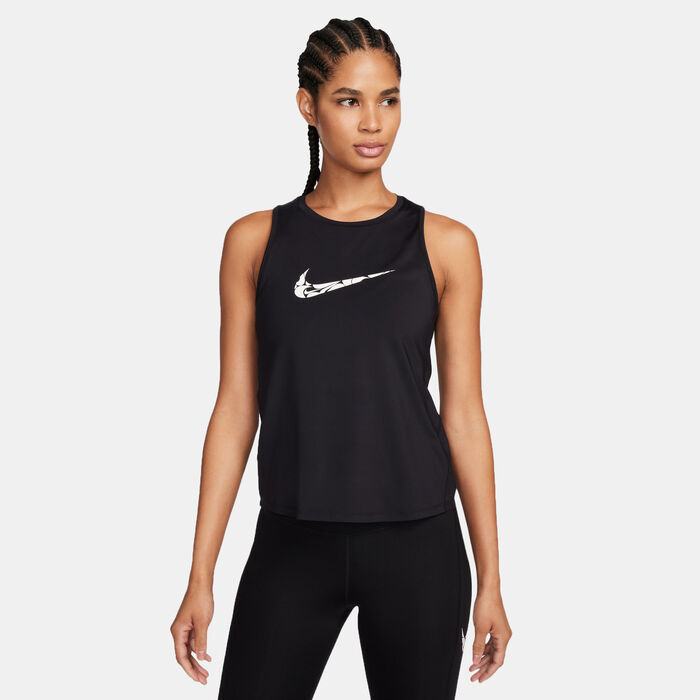 Nike Women's One Graphic Running Tank Top Black Nike Women's One Graphic Running Tank Top Black image number 0
