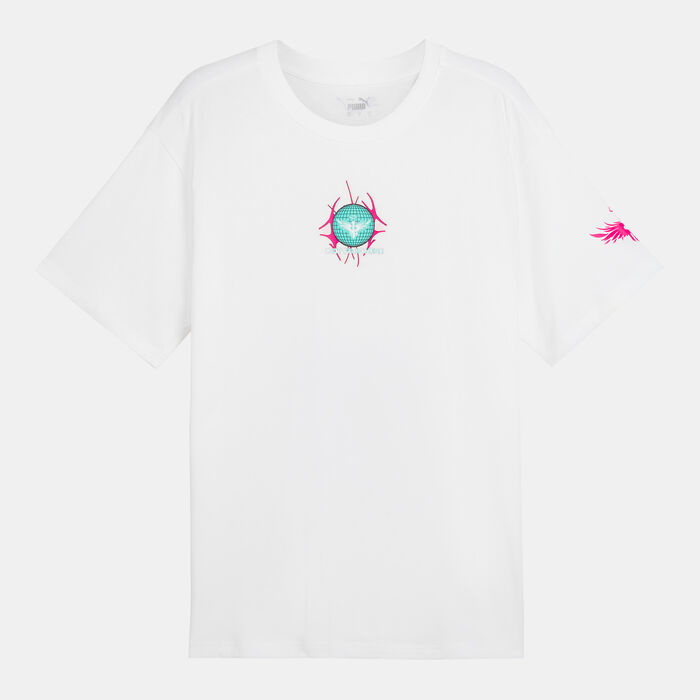PUMA Men's Melo Miami T-Shirt White PUMA Men's Melo Miami T-Shirt White image number 0