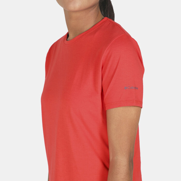 Columbia Women's Sun Trek Graphic T-Shirt Orange Columbia Women's Sun Trek Graphic T-Shirt Orange image number 3