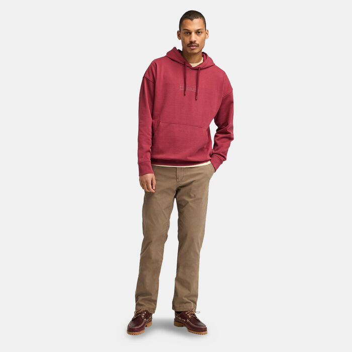 Timberland Men's Back Logo Hoodie Red Timberland Men's Back Logo Hoodie Red image number 2