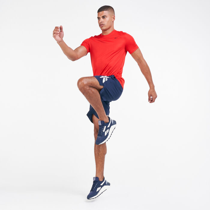Reebok Men's Workout Ready Graphic Shorts Blue Reebok Men's Workout Ready Graphic Shorts Blue image number 2