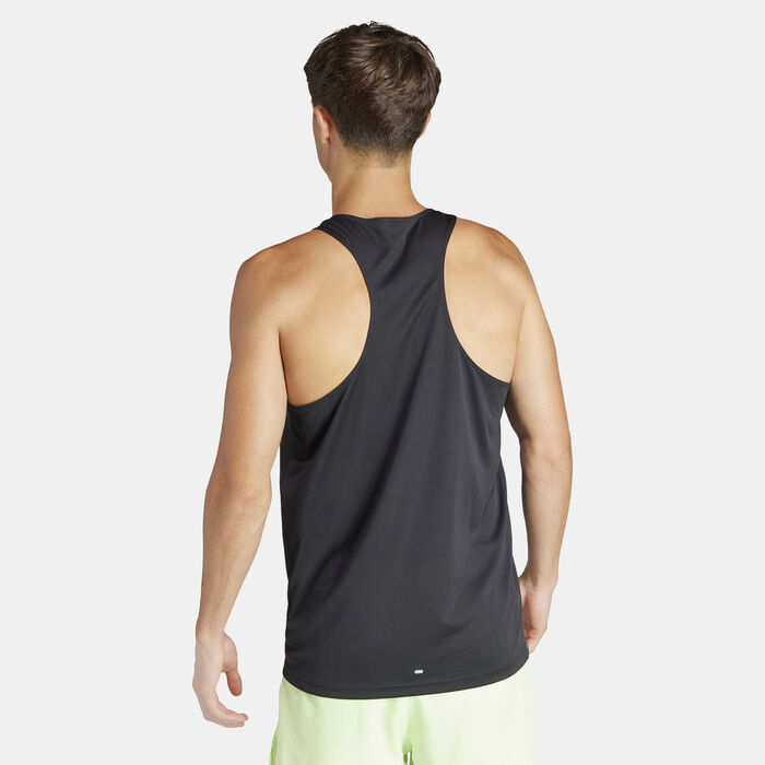 adidas Men's Run It Tank Top Black image number 1