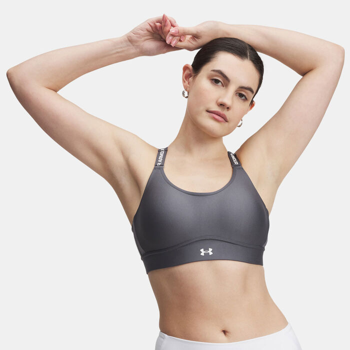 Under Armour Women's Infinity High-Support 2.0 Training Sports Bra Bra Grey image number 0