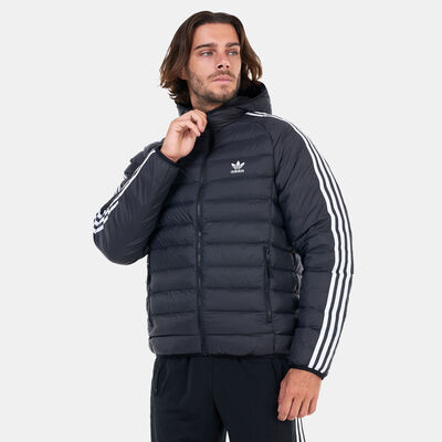 adidas Originals Men's Padded Hooded Puffer Jacket Black
