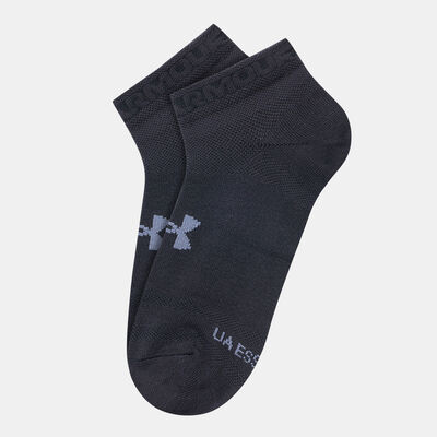 Under Armour Essential Ankle Socks (3 Pairs) Black