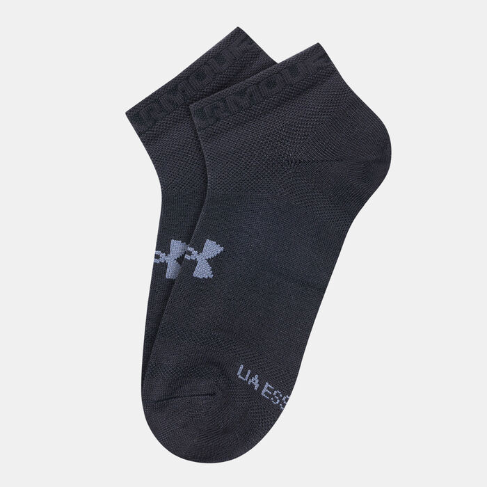 Under Armour Essential Ankle Socks (3 Pairs) Black image number 0