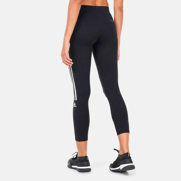adidas Women's AEROREADY Designed to Move Cotton-Touch 7/8 Leggings Black adidas Women's AEROREADY Designed to Move Cotton-Touch 7/8 Leggings Black image number 1