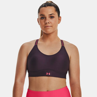 Under Armour Women's Infinity Mid Covered Medium-Support Training Sports Bra Purple