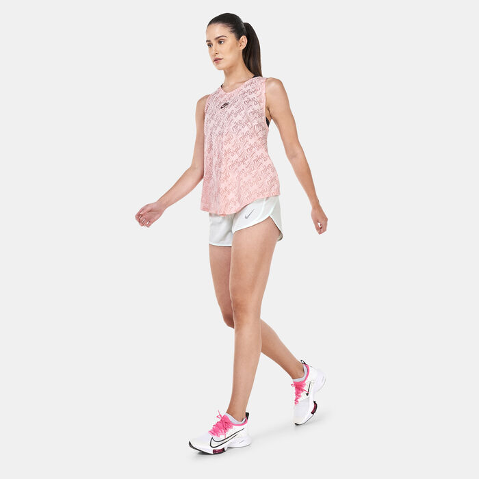 Nike Women's Dri-FIT Tempo Race Shorts Green Nike Women's Dri-FIT Tempo Race Shorts Green image number 2